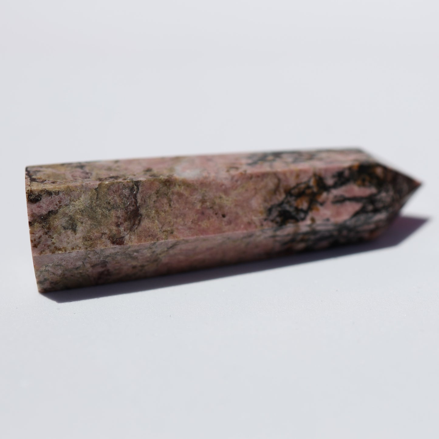Rhodonite Point Tower Healing Crystal
