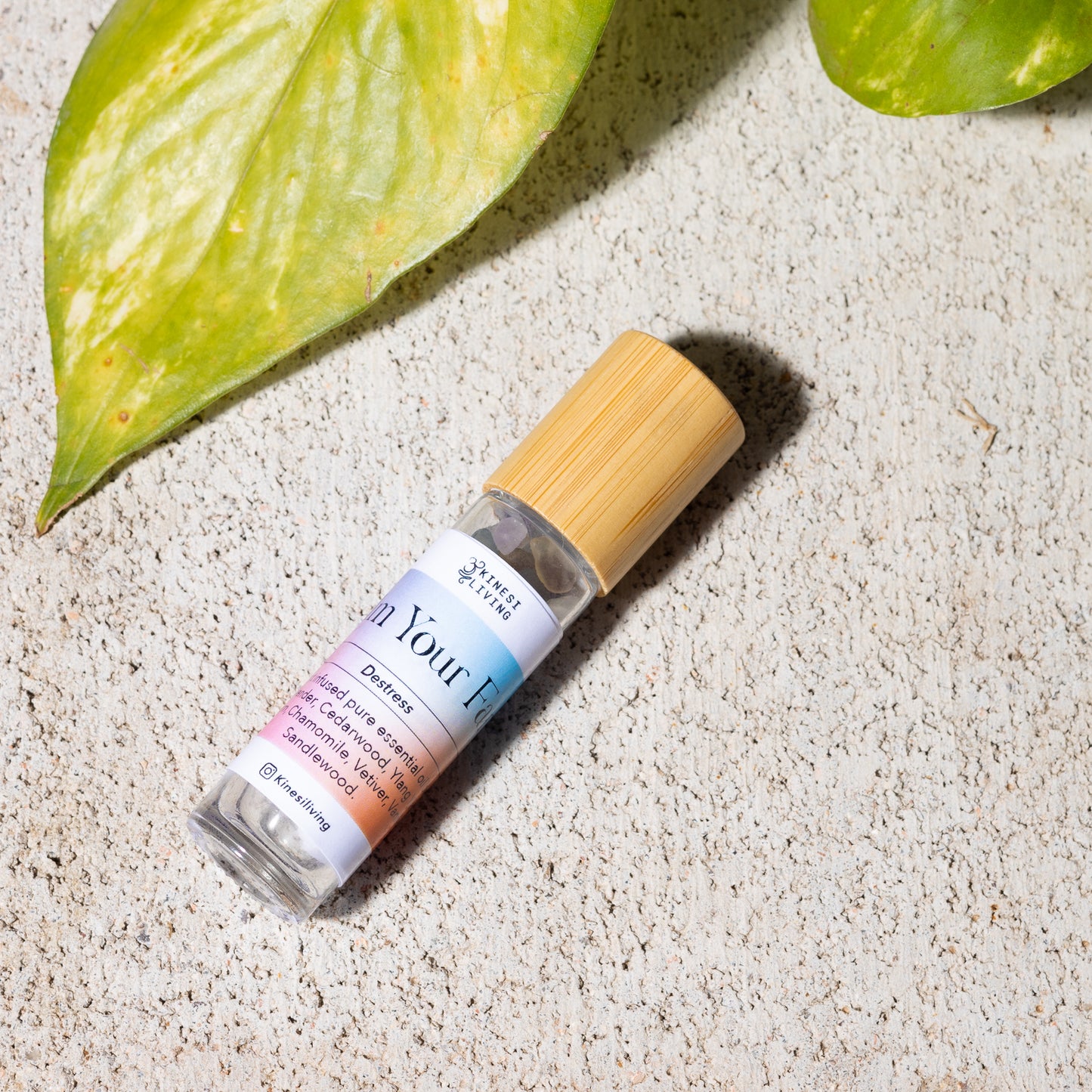 Calm Your Farm essential oil roller 10ml amethyst infused - natural family stress relief calming support Australia ages 3+