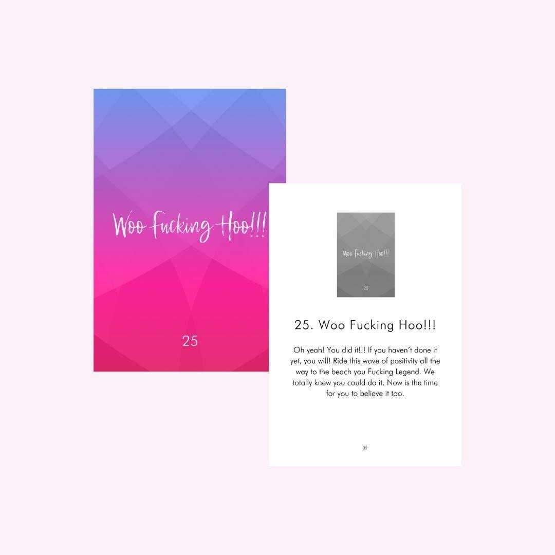 Fucking Honest Oracle Cards - Brutally direct guidance deck Australia
