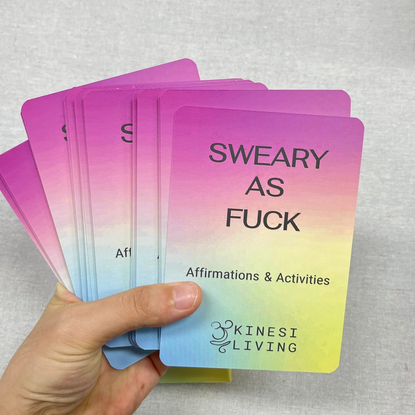 Australian made sweary wellness deck empowerment cards sassy self-care activities
