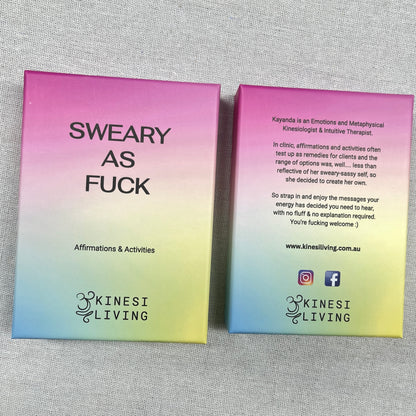 Australian made sweary wellness deck empowerment cards sassy self-care activities