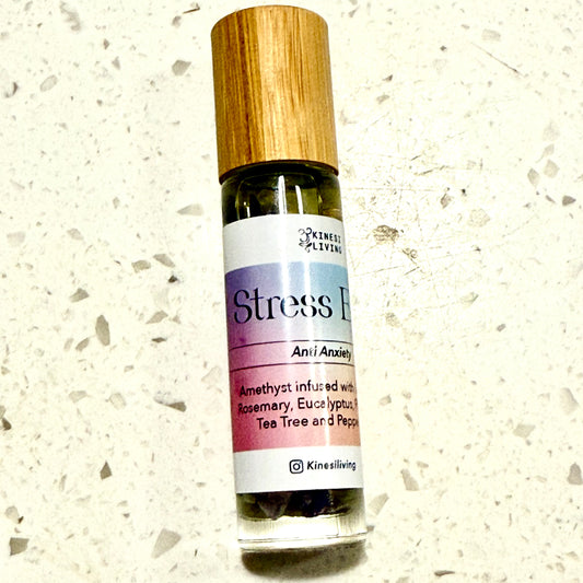 Stress Eeez essential oil roller 10ml - natural stress relief anxiety support Australia EMK Practitioner created