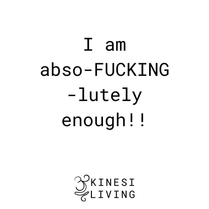 Sweary affirmations deck cards examples nature-based activities straightforward wellness Adelaide