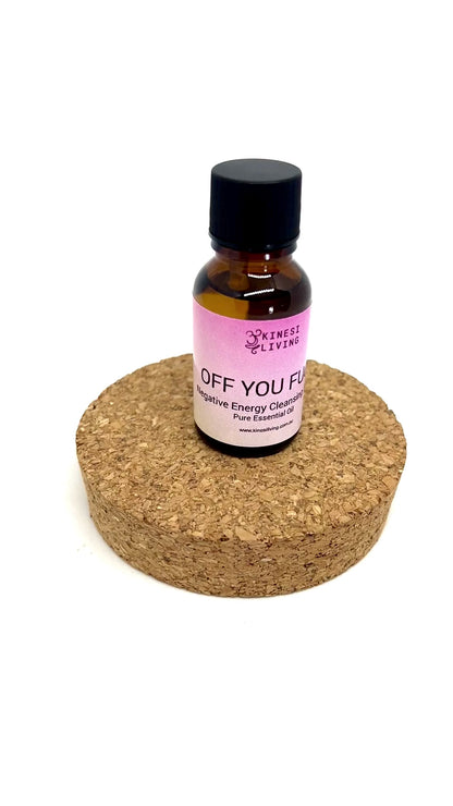 Off You Fuck 15ml diffuser - Black Obsidian aromatherapy protection blend Australia