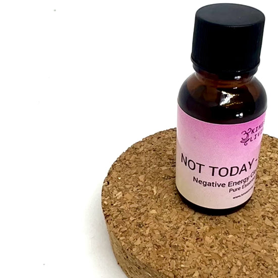 Not Today Go Away Blend collection showing roller spray diffuser - complete personal energy cleanse spiritual wellness Australia