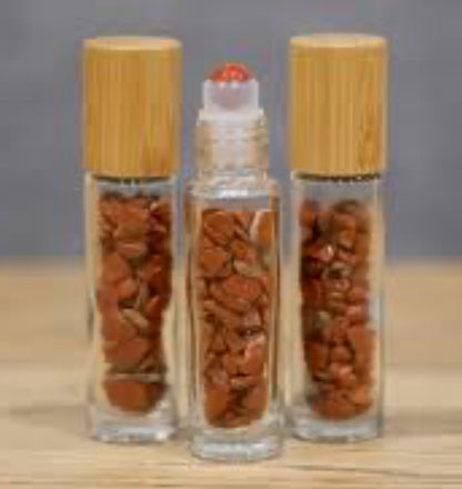 10ml crystal roller bottles for essential oils - DIY essential Oils - Red Jasper