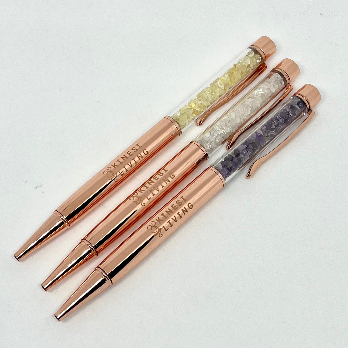 Crystal pen used in Kinesi Living sassy Christmas crystal gift boxes