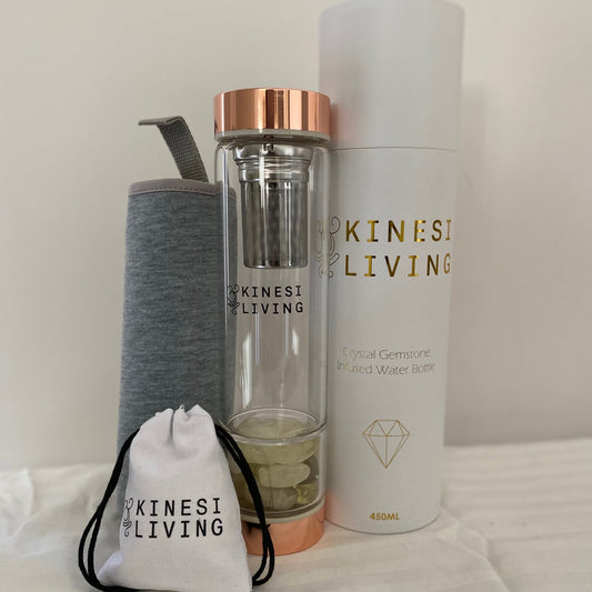 Citrine Healing Crystal Infused Water Bottle