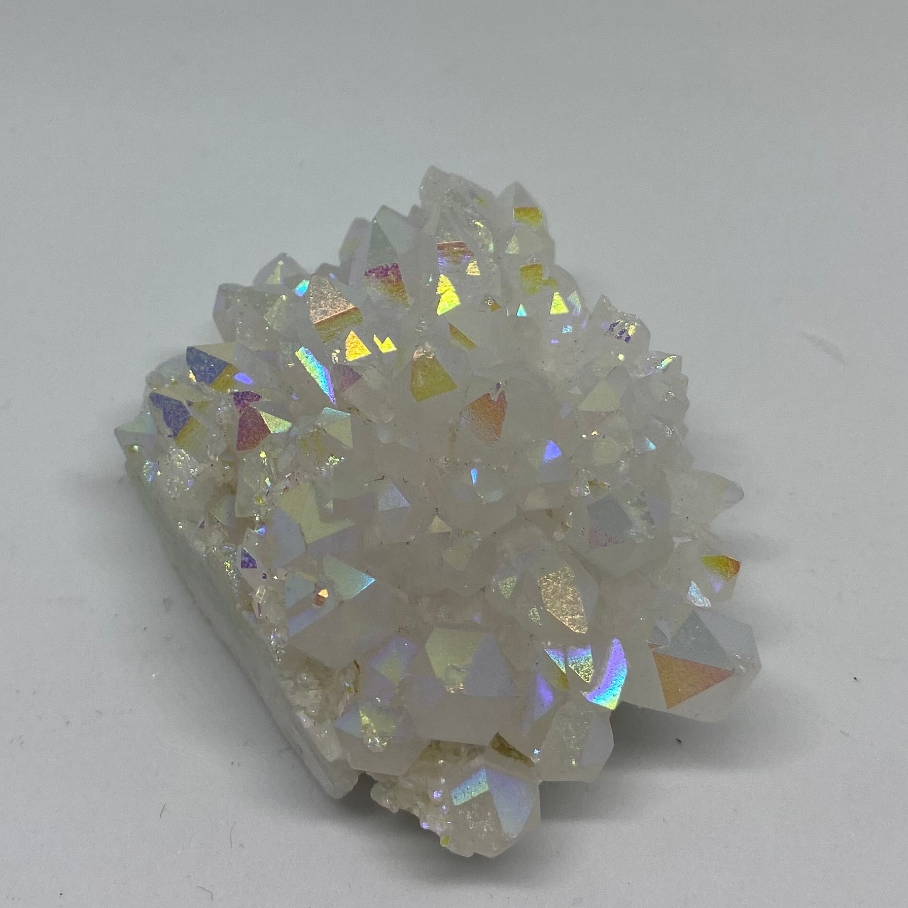 Large  Angel Aura Quartz Cluster Gemstone