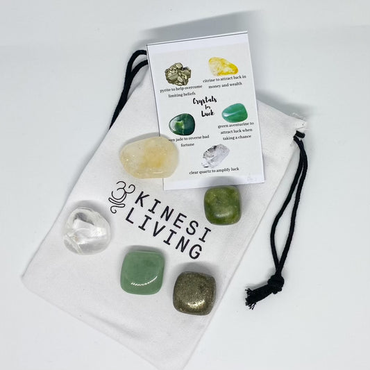 Luck Crystal Kit - Good fortune stone set Citrine Green Jade Australia