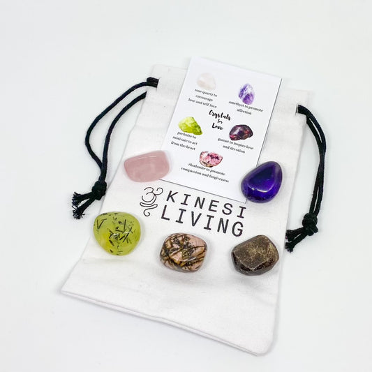 Love Crystal Kit - Self love romance Rose Quartz Garnet Amethyst Australia