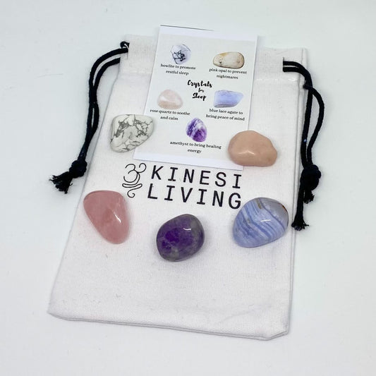 Sleep Crystal Kit - Natural insomnia relief Amethyst Rose Quartz Australi