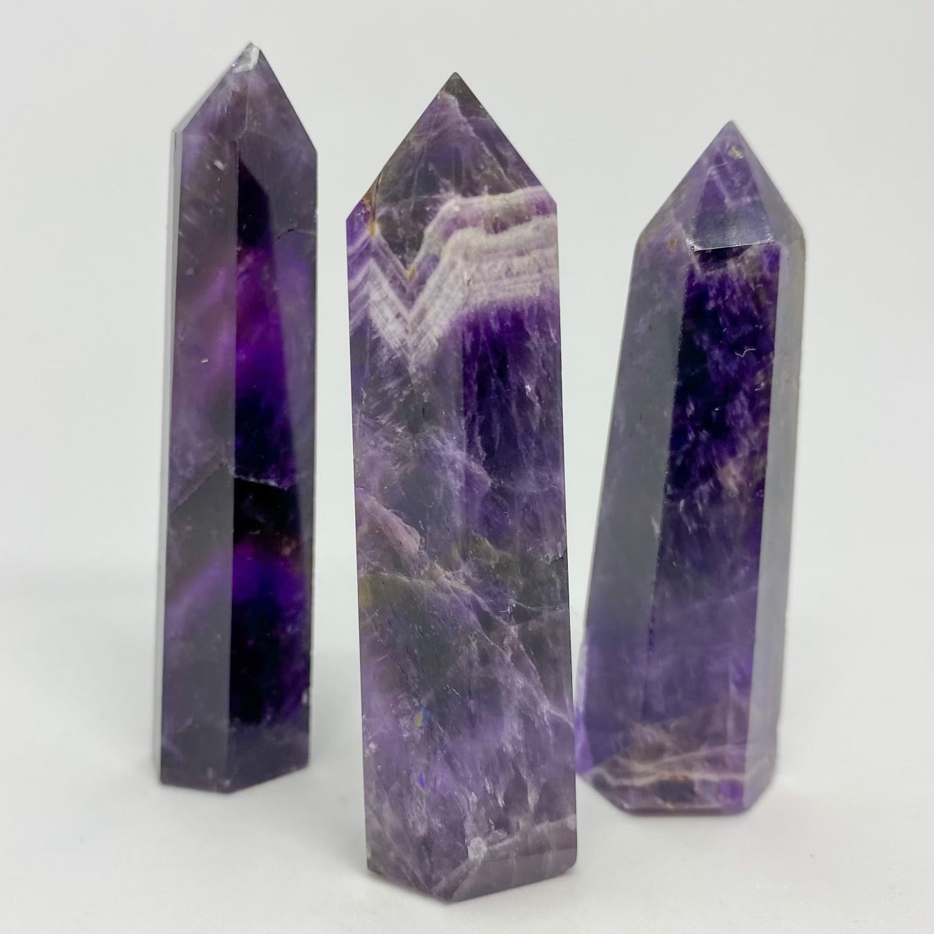 Amethyst Healing Crystal Point Towers