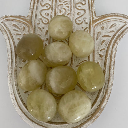 Yellow citrine glassy and tumble XL gemstones