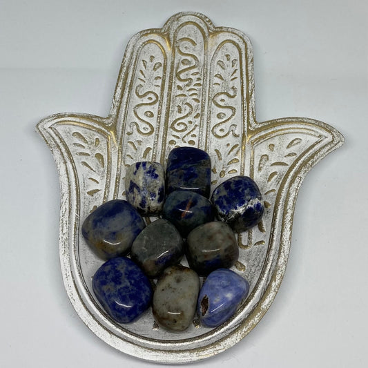 Sodalite healing crystal and tumble gemstones 