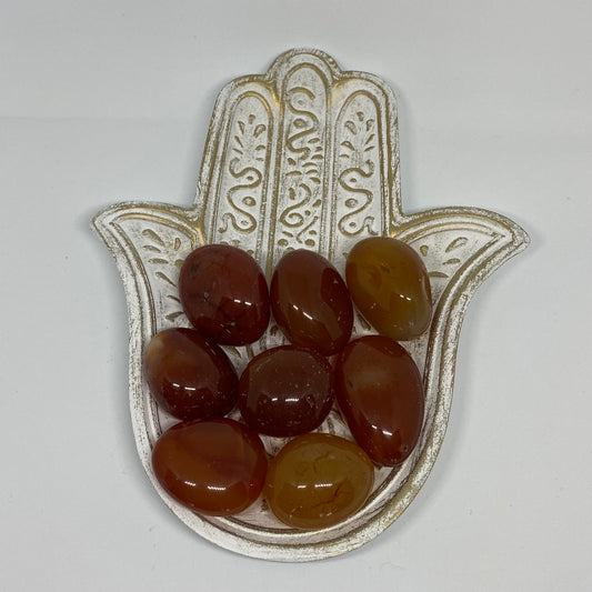 Carnelian glassy 3-4cm - size healing crystal and tumble XL gemstone