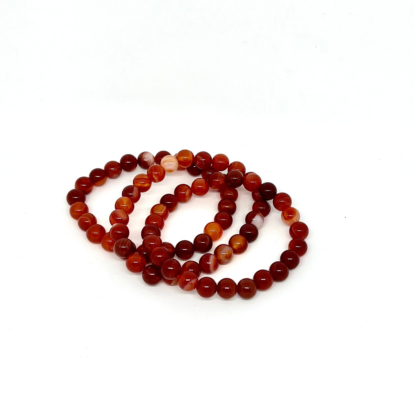 Carnelian Bracelet 8mm beads - Creativity confidence motivation crystal bracelet Australia