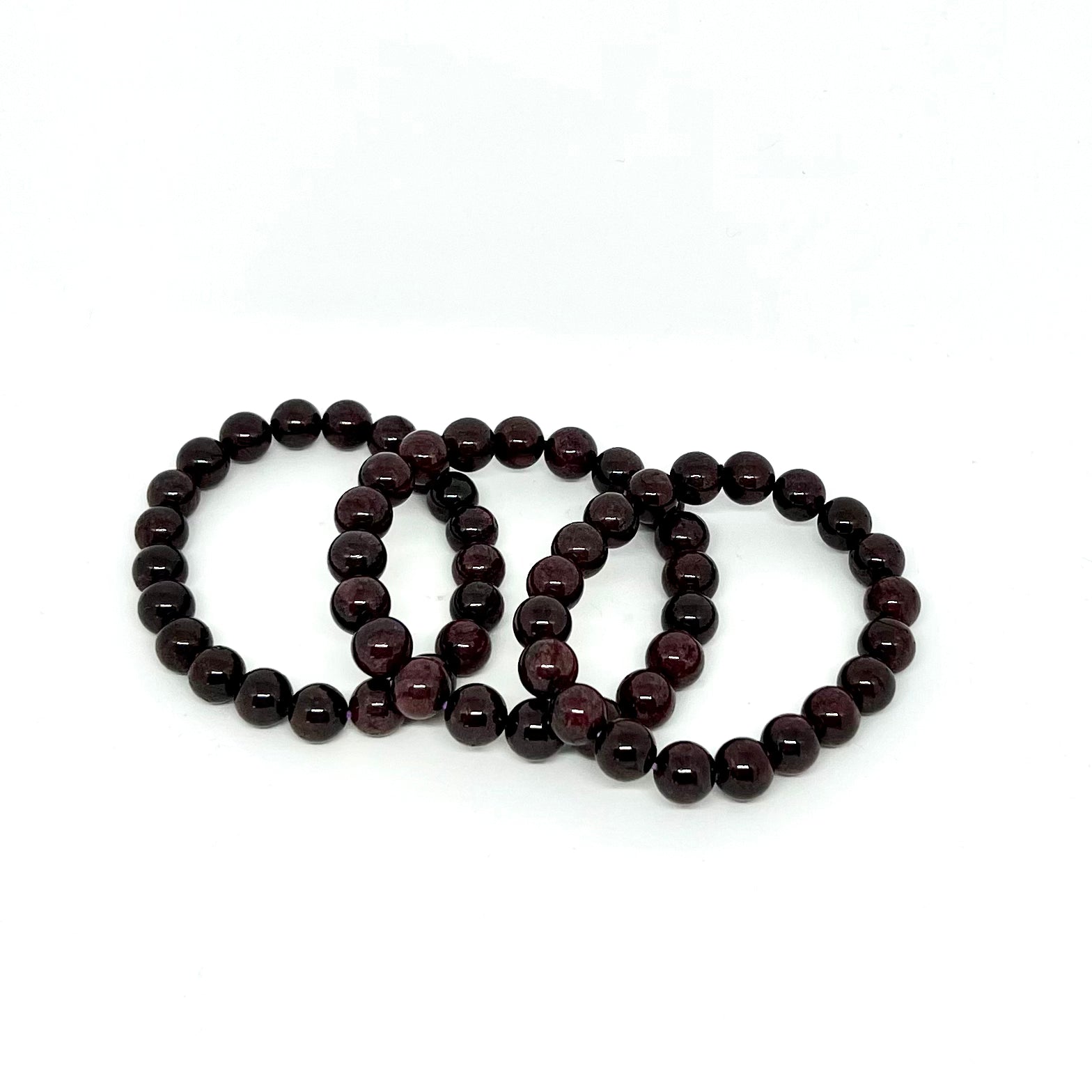 Garnet Bracelet 8mm beads - Passionate energy vitality crystal bracelet Australia