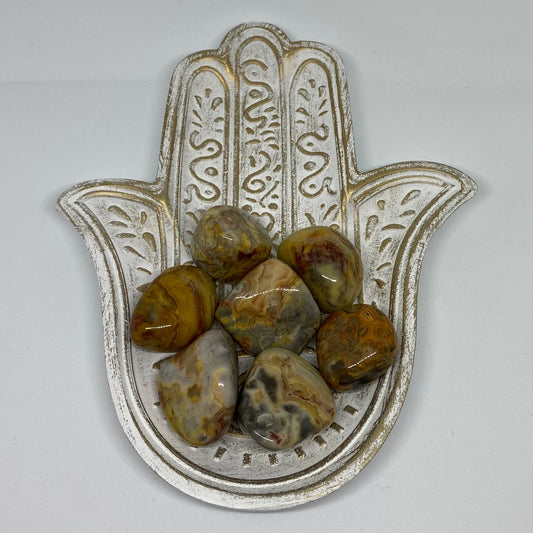 Crazy Lace Agate Healing Crystal Tumble Stone 