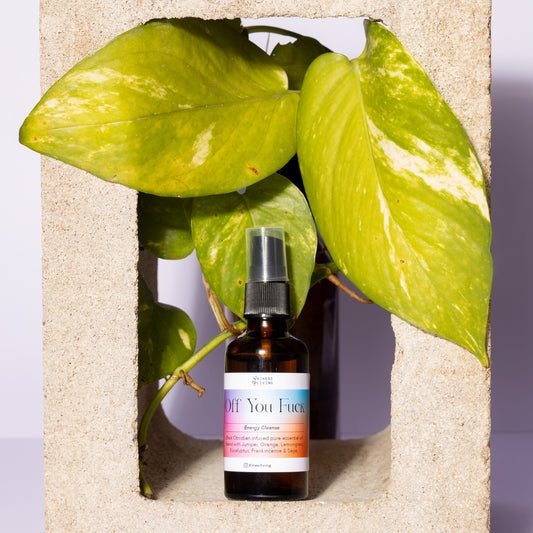 Off You Fuck 50ml spray - Toxic energy cleansing Black Obsidian blend Australia  